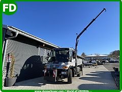 Mercedes-Benz Unimog U300 mit Ladekran zum Absatteln , Wandler, Österreich Typenschein