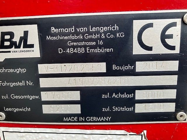 BvL Van Lengerich V-Mix BVL V-MIX 20-25 LS