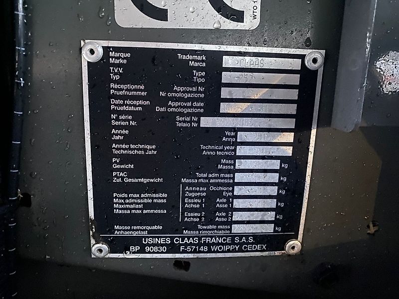 Claas VARIANT 385 RC PRO (inkl. 1 Satz neuen Endlosriemen)