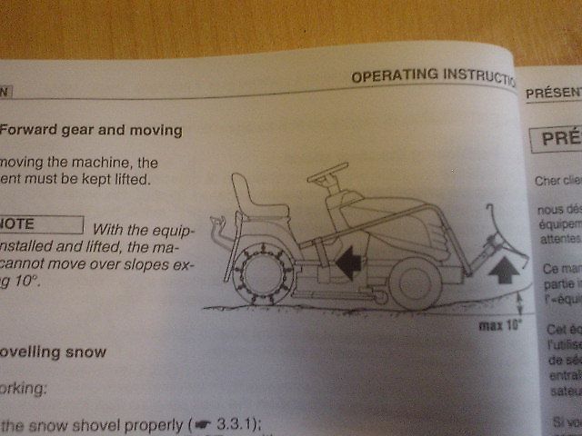 Stiga Schneeräumschild GGP Italy für Modelle 84/98/108, BJ 2011, Lagermaschine