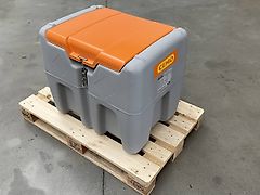 Cemo 210 liter mobile diesel fuel tank with lid with automatic dispensing nozzle, 12V pump, 4 meter hose
