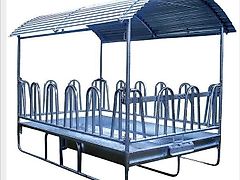 Agromet Futterraufe für Rinder und Pferde verzinkt mit 16 Stellen M4/16