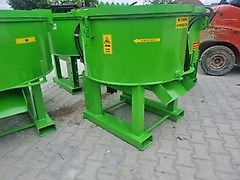 Hydraulischer Zwangsmischer Betonmischer 400 L Mixer Blender Futtermischer Randabstreifer und Spritzschutz