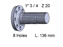Deutz-Fahr Zapfwelle DEUTZ AGROTRON L-136 Z20 04413632