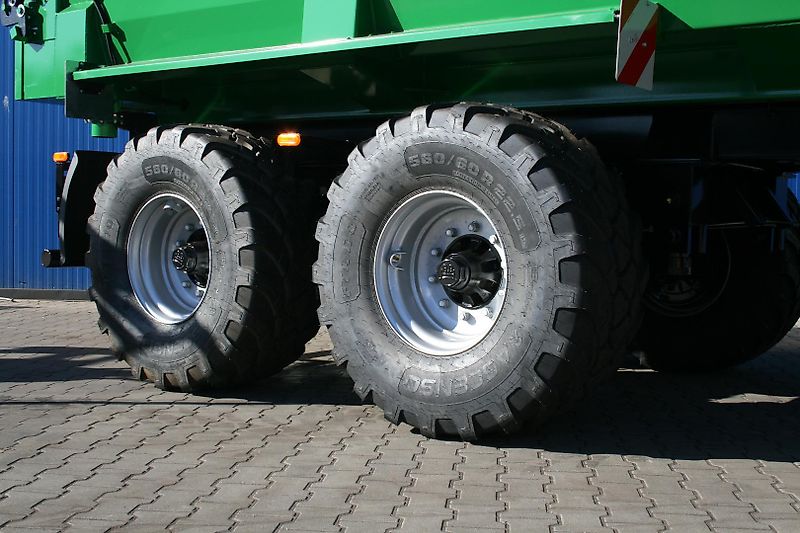 Hilken Tandem-Muldenkipper MKR5500, Häckselaufsätze 800mm, Hardox-Boden, 560/60R22,5