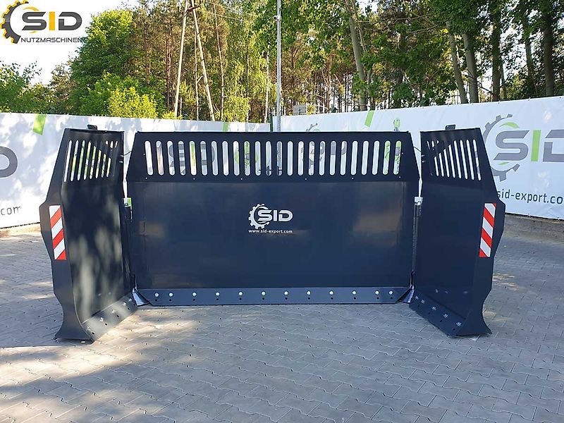 SID Mais-Flachschieber Schiebeschild Siloschield/Hydraulically foldable maize shield