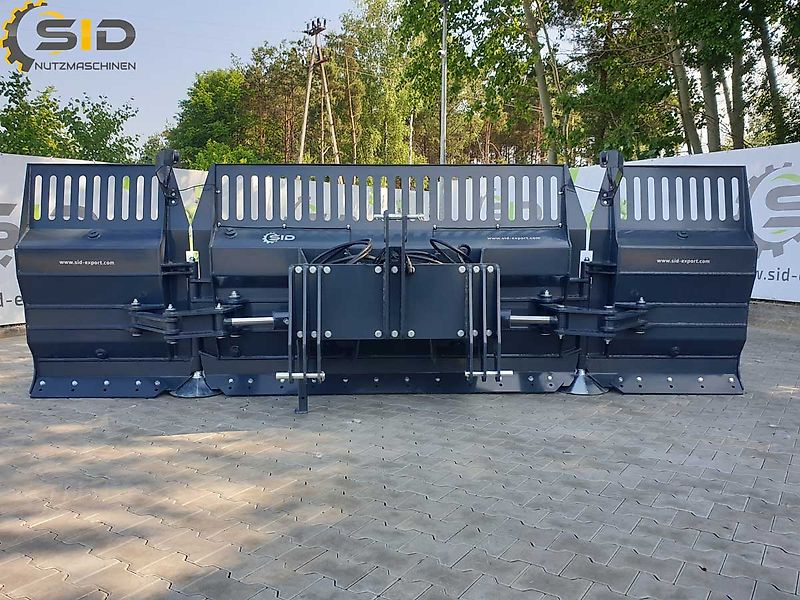 SID Mais-Flachschieber Schiebeschild Siloschield/Hydraulically foldable maize shield