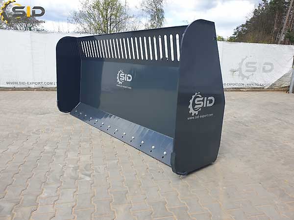 SID Mais-Flachschieber Schiebeschild Siloschield/Hydraulically foldable maize shield