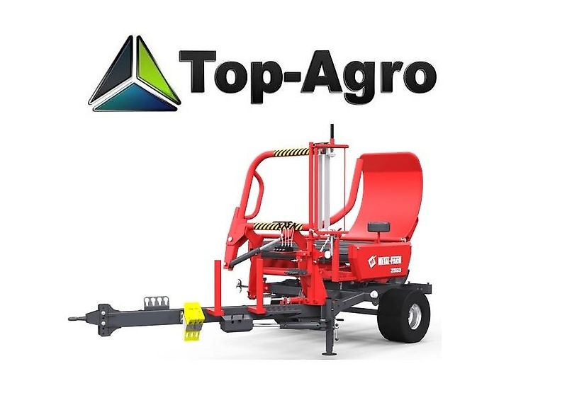 Metal-fach Rundballenwickler Wickler Wickelmaschine Z-593 TOP-AGRO Automatische Beladung von vorne