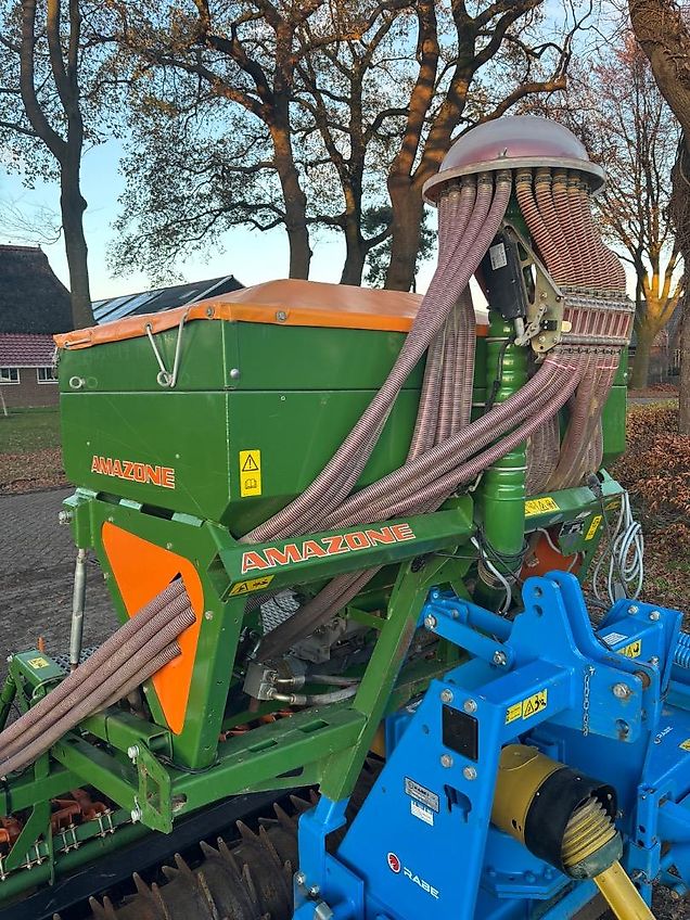Amazone Rabe corvus met Amazone ADP 303 special zaaimachine