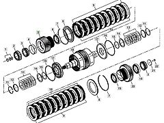 John Deere 9620 DF500 - skrzynia biegów - bieg tryb YZ501706 (Części zamienne)