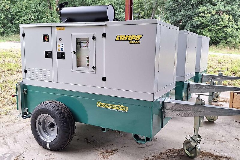 Euromacchine Dieselaggregat - Motor (z.B. 82 PS)/ Stromgenerator + Rovatti Pumpe