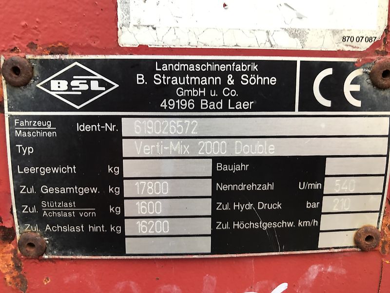 Strautmann Verti-Mix 2000 Double