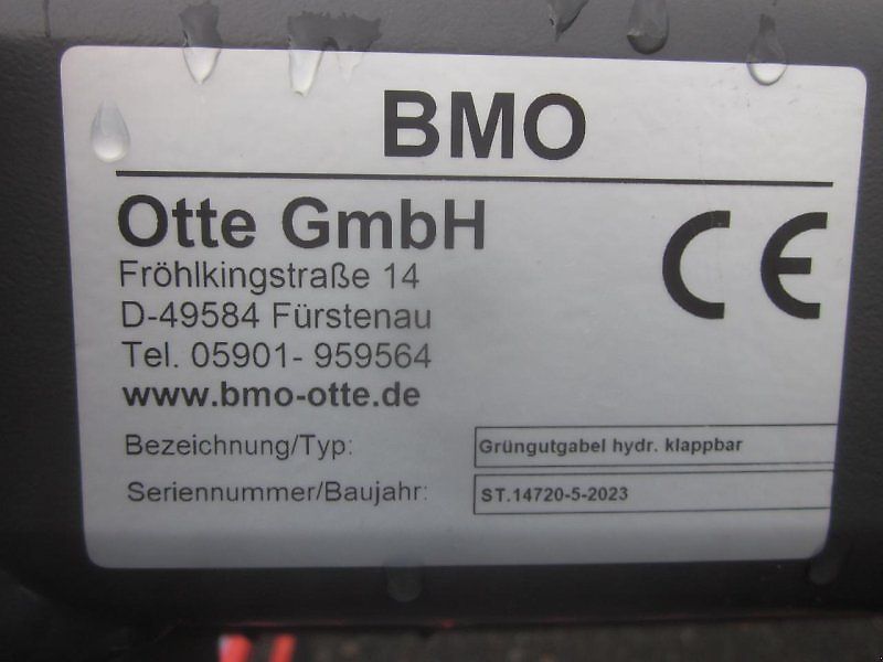 BMO Grüngutgabel 4800 (4.80 m), CLAAS TORION, LIEBHERR, NEU !