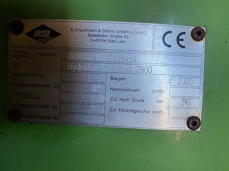 Strautmann Hydrofox HQ Plus 2800