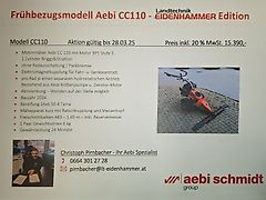 Aebi Motormäher CC 110 !! Frühbezugspreise sichern !!