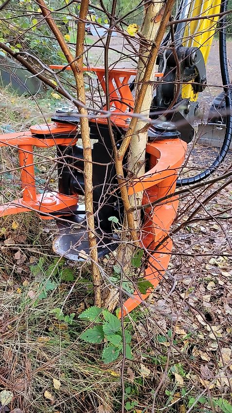 KX-TreeShears KX210 ...der innovative Fällgreifer von KX-Treeshears aus Finnland für Bagger von 1,8- 5t Einsatzgewicht