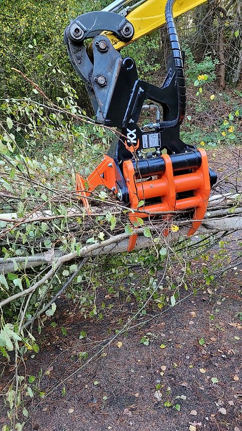 KX-TreeShears KX210 ...der innovative Fällgreifer von KX-Treeshears aus Finnland für Bagger von 1,8- 5t Einsatzgewicht