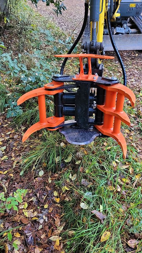 KX-TreeShears KX210 ...der innovative Fällgreifer von KX-Treeshears aus Finnland für Bagger von 1,8- 5t Einsatzgewicht