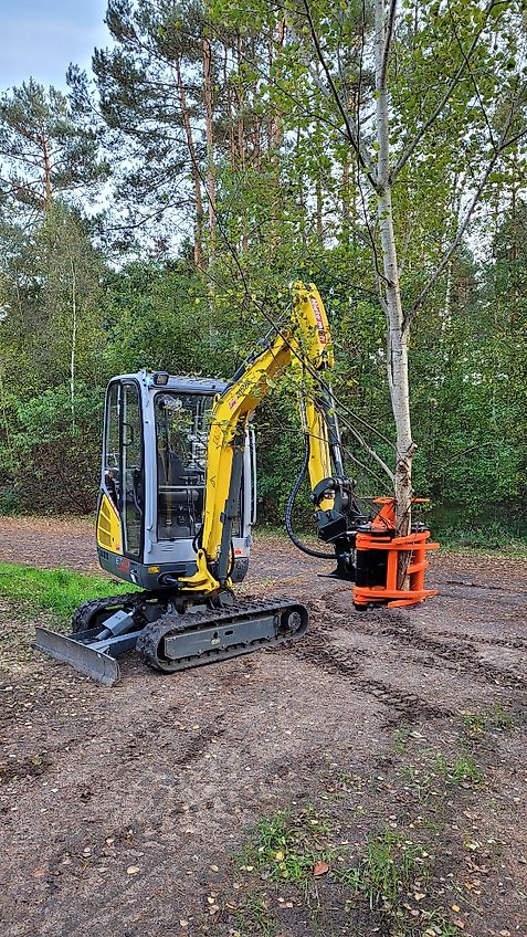 KX-TreeShears KX210 ...der innovative Fällgreifer von KX-Treeshears aus Finnland für Bagger von 1,8- 5t Einsatzgewicht