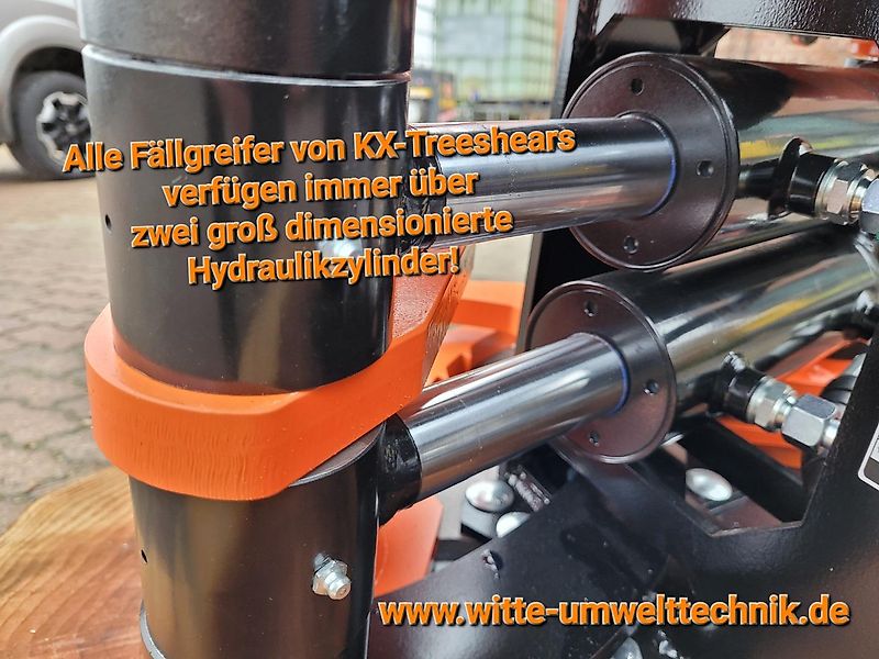 KX-TreeShears KX210 ...der innovative Fällgreifer von KX-Treeshears aus Finnland für Bagger von 1,8- 5t Einsatzgewicht