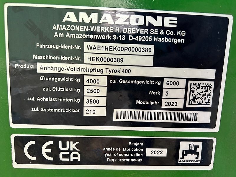 Amazone Tyrok 400 7+1