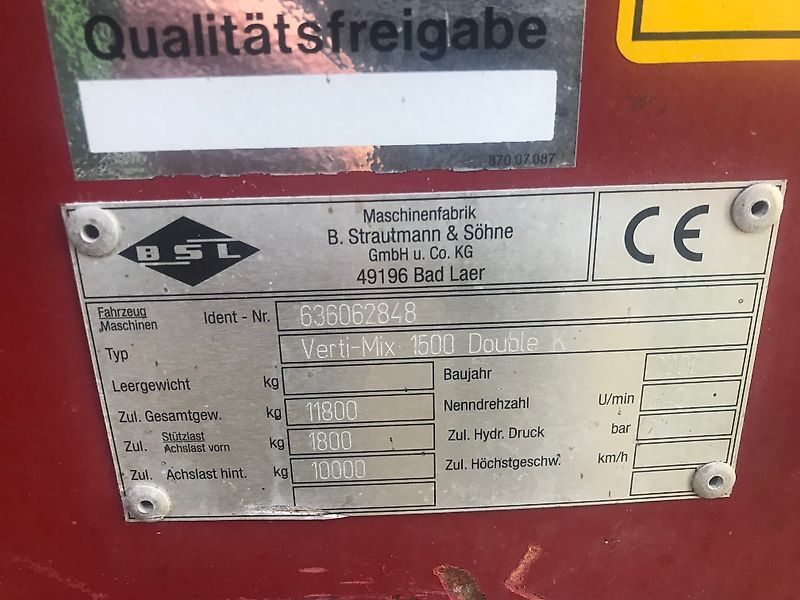 Strautmann Verti-Mix Double 1500 K Edelstahl