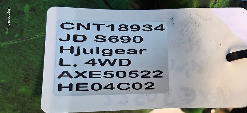 John Deere S690 (Spare part/Reservedel/Ersatzteil)