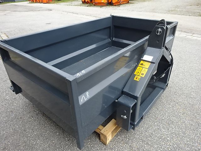 SVD- Heckcontainer hydraulisch kippbar- 1,6 Meter // 1,8 Meter // 2 Meter Heckcontainer - hydraulisch kippbar - 1,4 Meter 1,6 Meter - 1,8 Meter - 2 Meter - Dreipunkt/ Gabelanbau