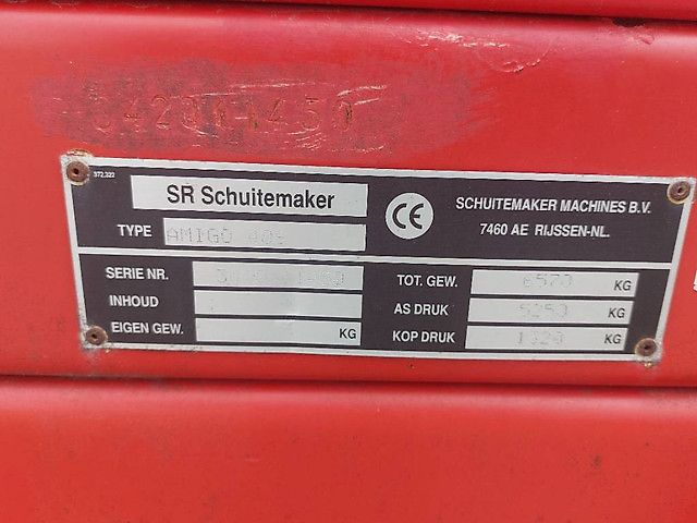 Schuitemaker Amigo 40S blokkendoseerwagen