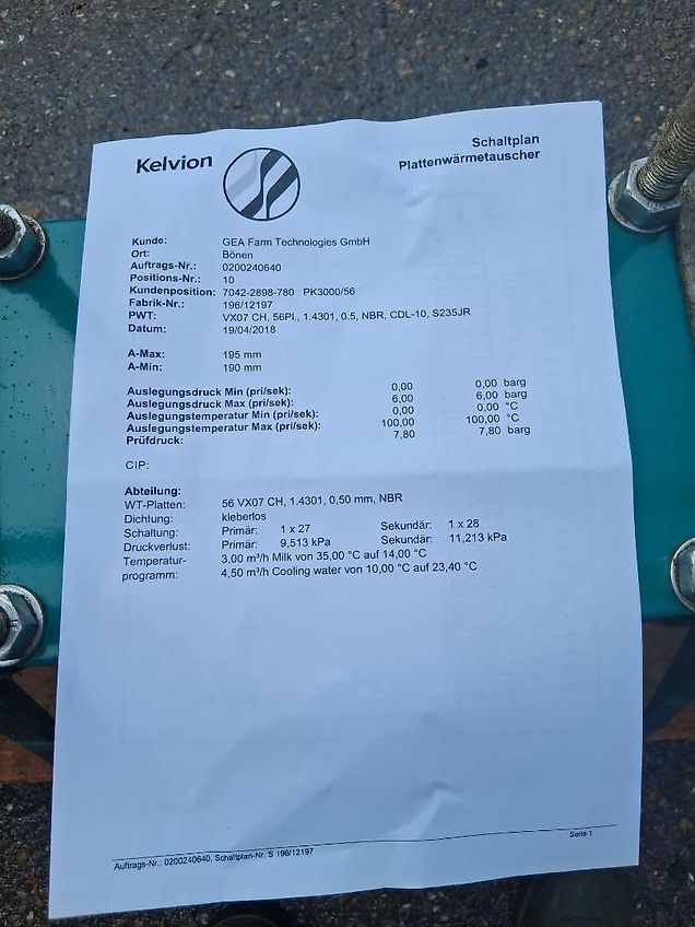 GEA Plattenwärmetauscher