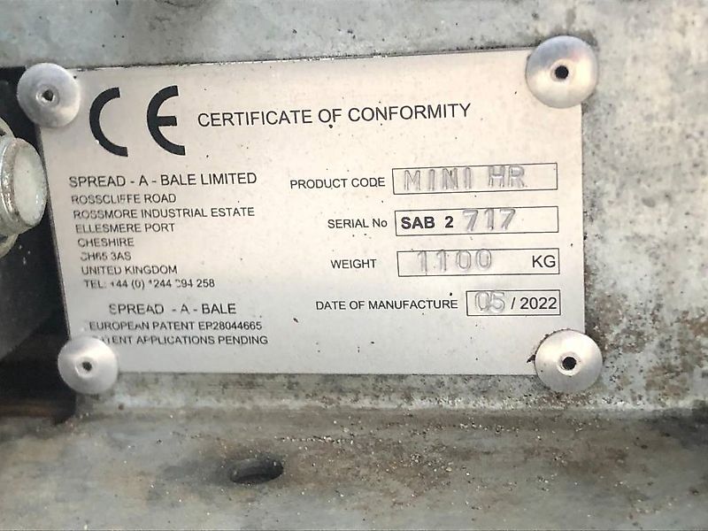 Spread-a-Bale MINI BALE SPREADER