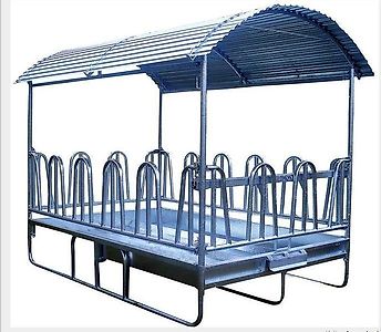 Agromet Futterraufe für Rinder und Pferde verzinkt mit 16 Stellen M4/16