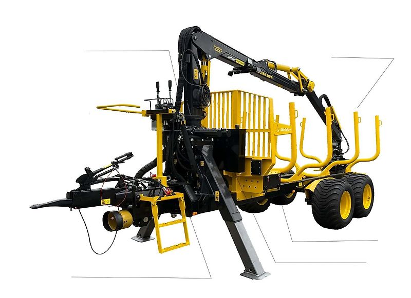 Oehler Tandemachs-Holzrückewagen OL THK 120 D