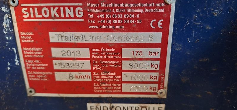 Siloking TrailedLine Compact 8