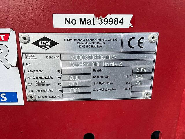 Strautmann Verti-Mix 1800 Double K