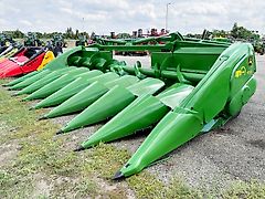 John Deere Kemper 608C 8 row corn header with folding frame for John Deere combines, chopper, stubble stomper, 75 cm row spacing, StalkMaster
