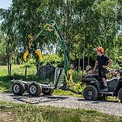 MD Kellfri Rückeanhänger 3T Quad