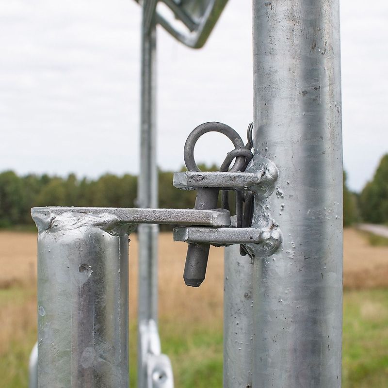 Palisadenraufe mit dem Dach Viereckraufe 12 Plätze Futterraufe Heuraufe Pferde