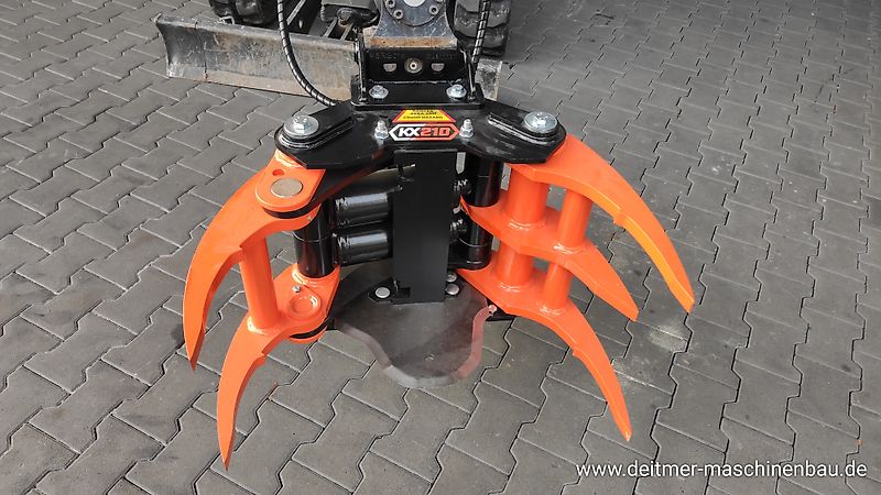 KX-TreeShears KX210 KX280 KX350 Fällgreifer Energieholzgreifer Baumschere Holzschere Greifer Bagger