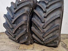 BKT 710/55R30 BKT Agrimax Force IF 166D CFO 53MM gebruikt 99% 1 band op 8 nokbeschadigingen DOT 1024