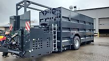 Verschlauchungstechnik Container 50 m³ für Pumpstation Gülleverschlauchung Güllecontainer Feldrandcontainer