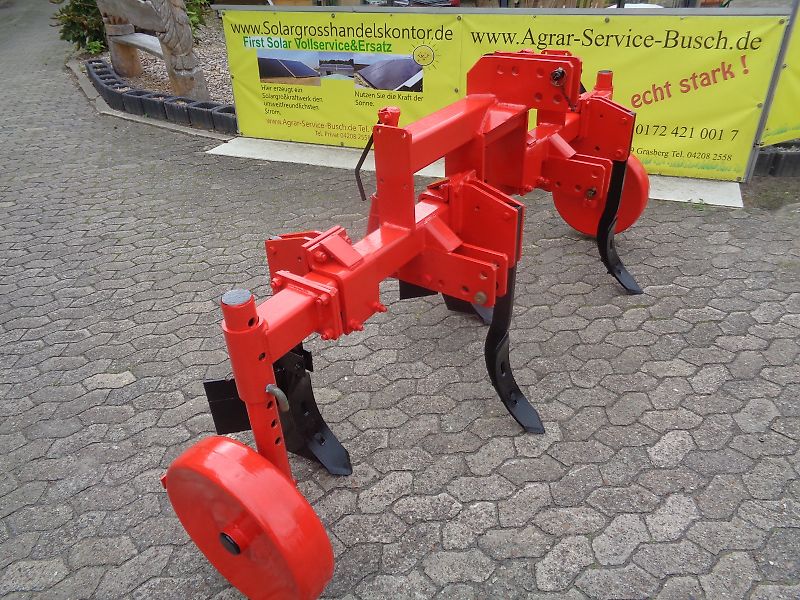 Kongskilde/Becker Howard Kurzgrubber Frontgrubber Zwischenachsgrubber Spezialgrubber 200cm 2 Doppelherzgrubberstiele 2 Grubberstiele 380mm Scharbreite Tiefgang bis 630mm für Kabelgräben Drainagen oder was sonst noch ins Erdreich Verlegt werden soll