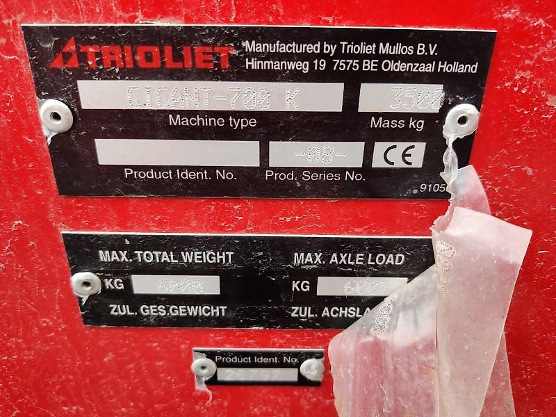 Trioliet GIGANT 700 MIT KAMM