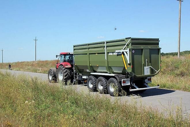 Kobzarenko Muldenkipper TSP-39 *Neu* mit Lenkachsen, 25,5 m³, 35,5 m³ mit Aufsatzbordwände