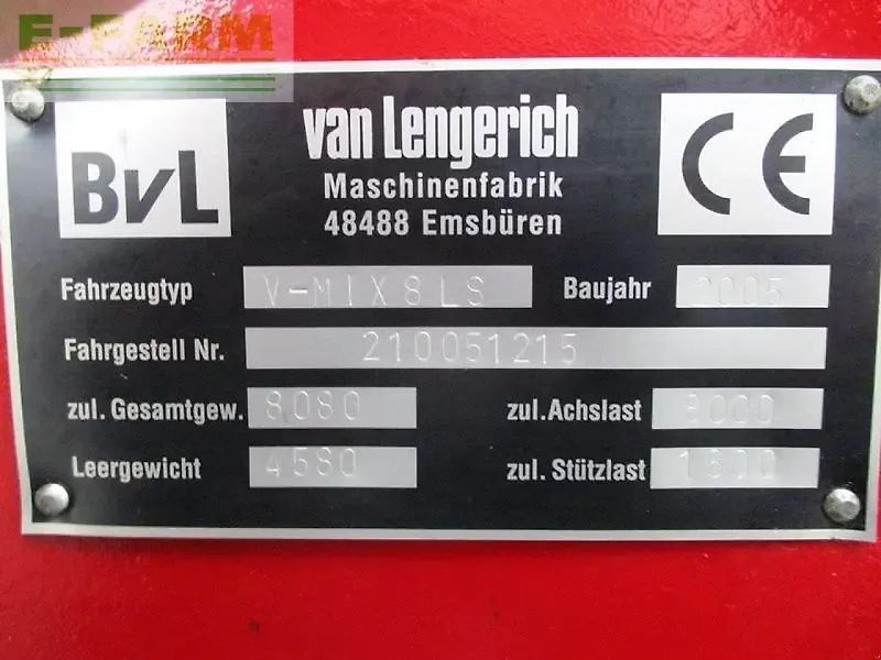 BvL v-mix 8 ls plus futtermischwagen