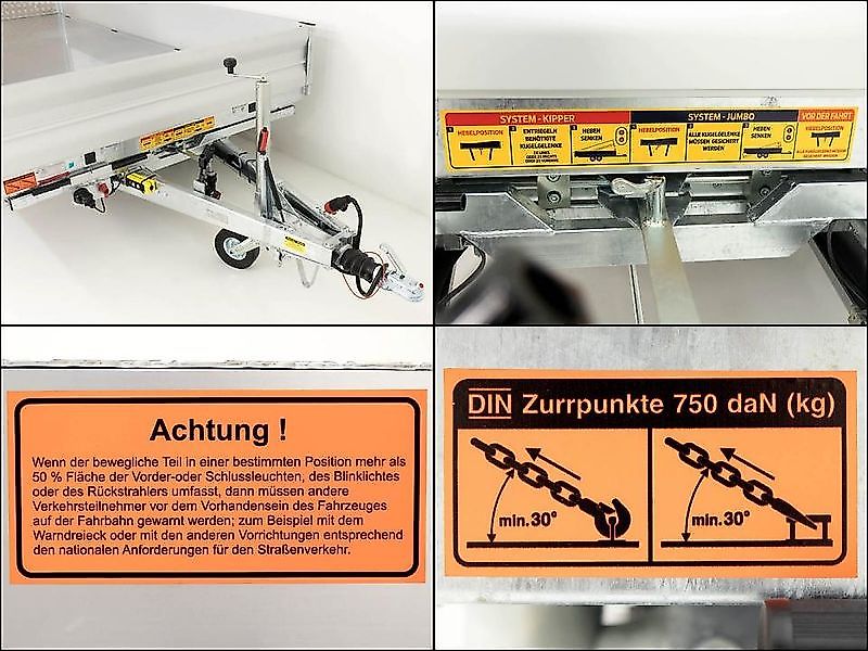 vezeko Multidreiseitenkipper VMDK35.4|210x400cm 3,5t|Ladefläche k